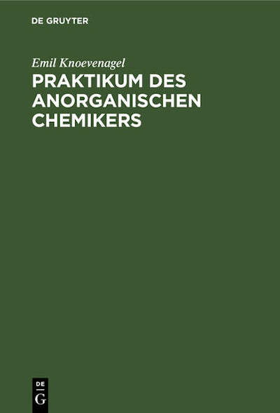 Praktikum des anorganischen Chemikers