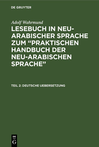 Deutsche Uebersetzung