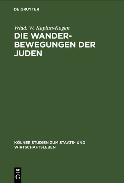 Die Wanderbewegungen der Juden