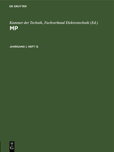 MP. Jahrgang 1, Heft 12