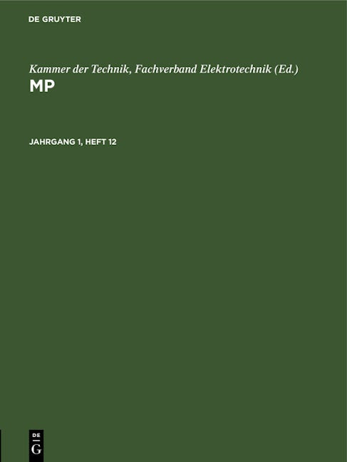 MP. Jahrgang 1, Heft 12