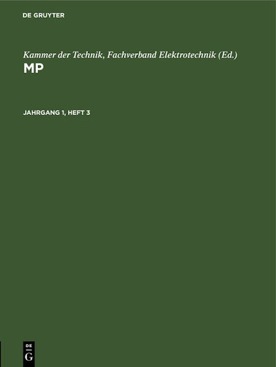 MP. Jahrgang 1, Heft 3