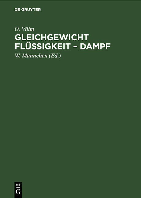 Gleichgewicht Flüssigkeit – Dampf