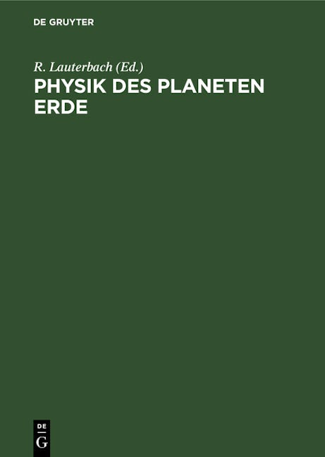 Physik des Planeten Erde