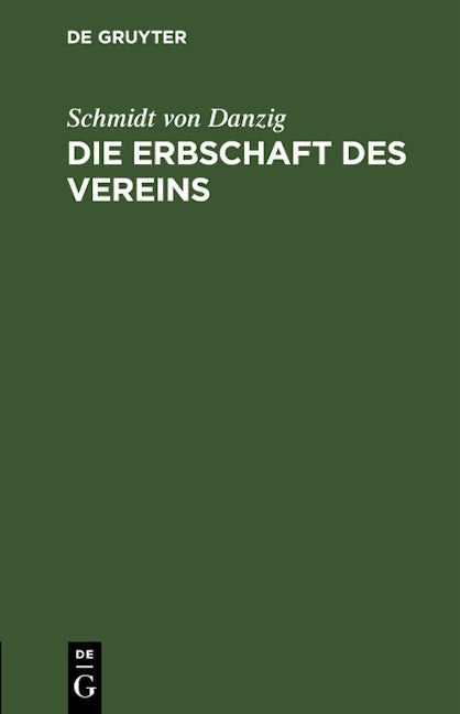 Die Erbschaft des Vereins