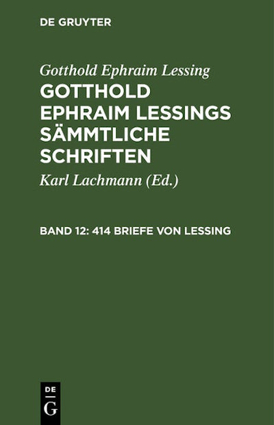 414 Briefe von Lessing