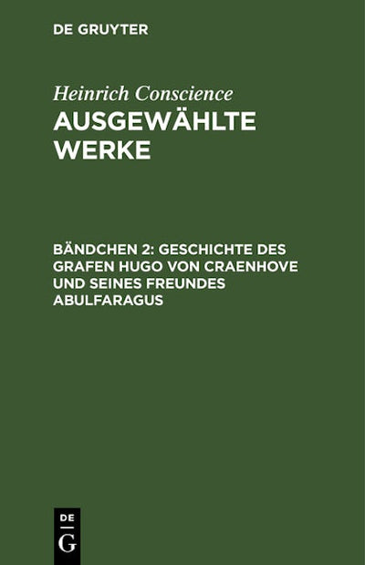 Geschichte des Grafen Hugo von Craenhove und seines Freundes Abulfaragus