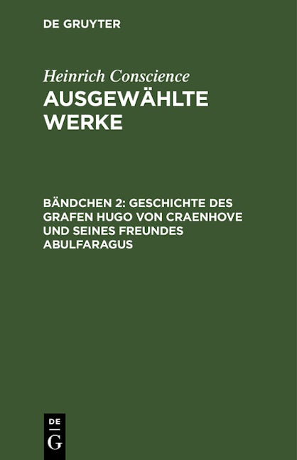 Geschichte des Grafen Hugo von Craenhove und seines Freundes Abulfaragus