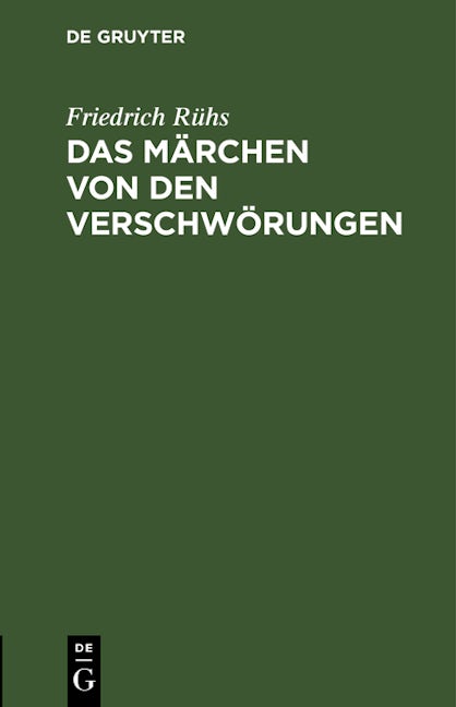 Das Märchen von den Verschwörungen