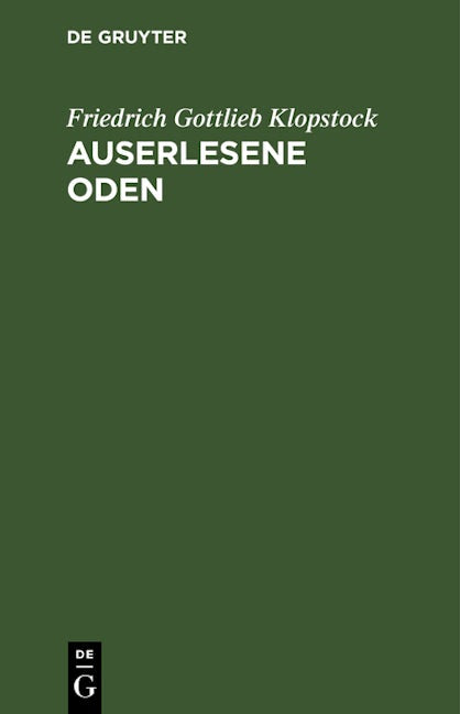 Auserlesene Oden