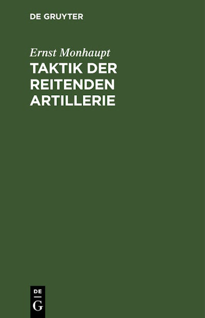 Taktik der reitenden Artillerie