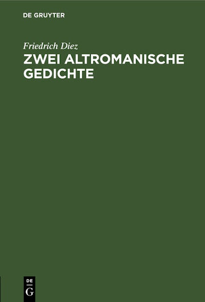Zwei altromanische Gedichte