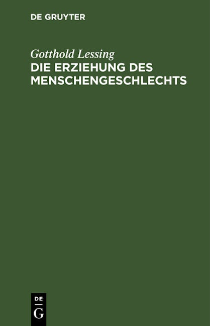 Die Erziehung des Menschengeschlechts
