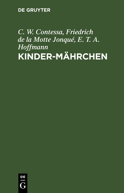 Book cover image for Kinder-Mährchen ISBN: 9783112639016