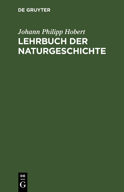 Book cover image for Lehrbuch der Naturgeschichte ISBN: 9783112639092
