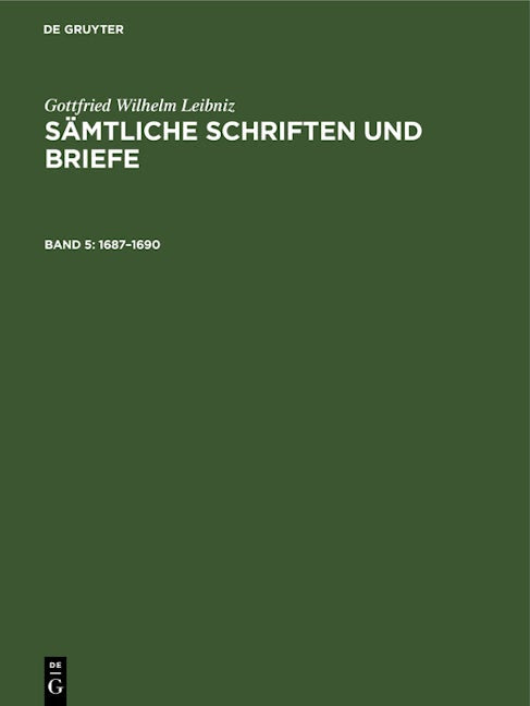 Book cover image for 1687–1690 ISBN: 9783112640937