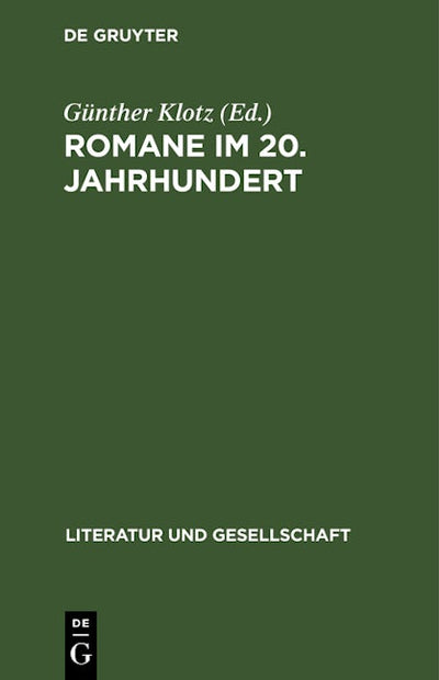 Romane im 20. Jahrhundert