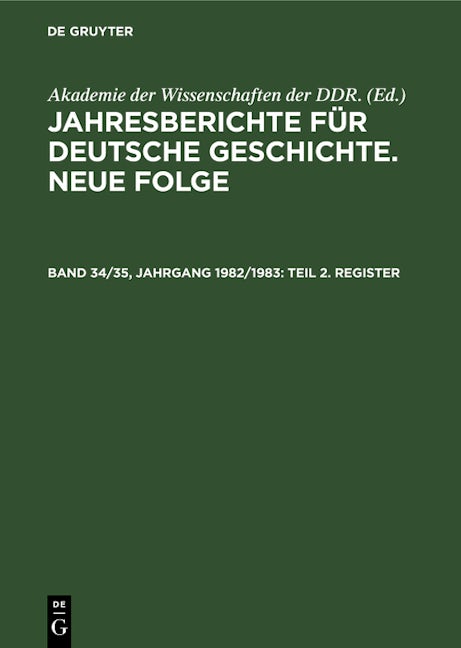 Teil 2. Register