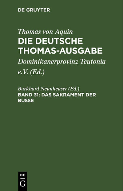 Das Sakrament der Busse