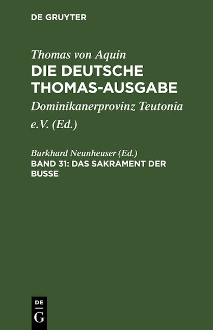 Das Sakrament der Busse