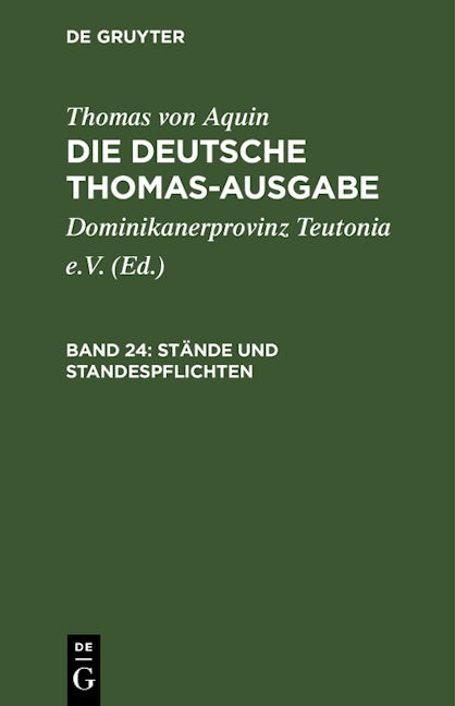 Book cover image for Stände und Standespflichten ISBN: 9783112658116