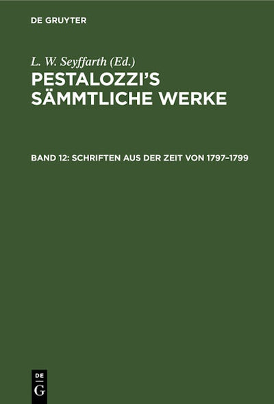 Schriften aus der Zeit von 1797–1799