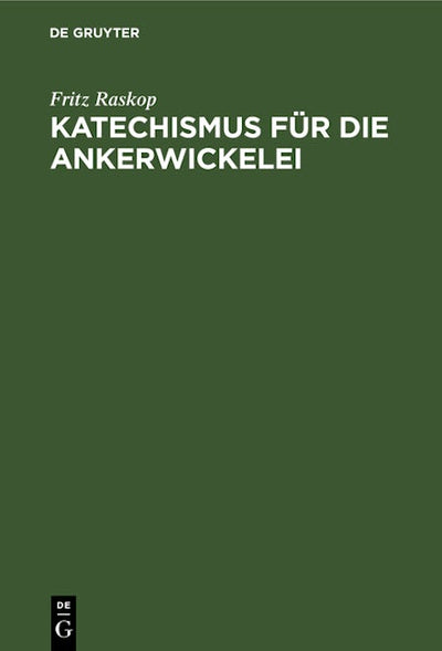 Katechismus für dıe Ankerwickelei