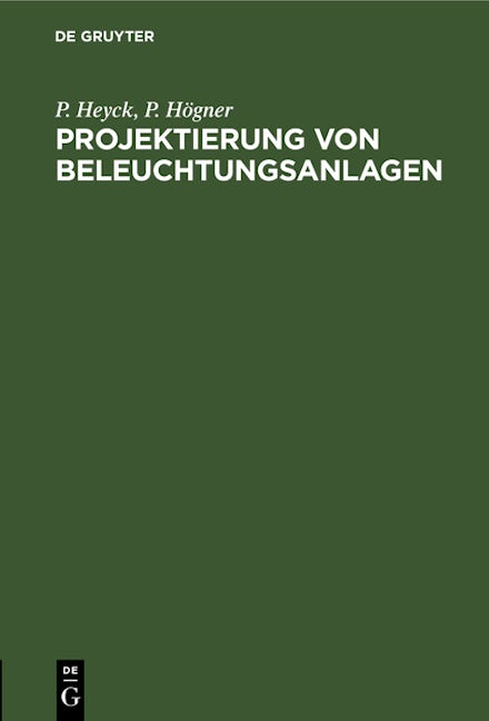 Projektierung von Beleuchtungsanlagen