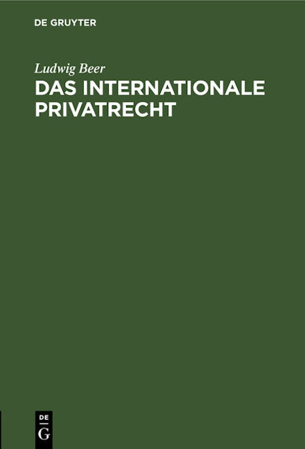 Das internationale Privatrecht
