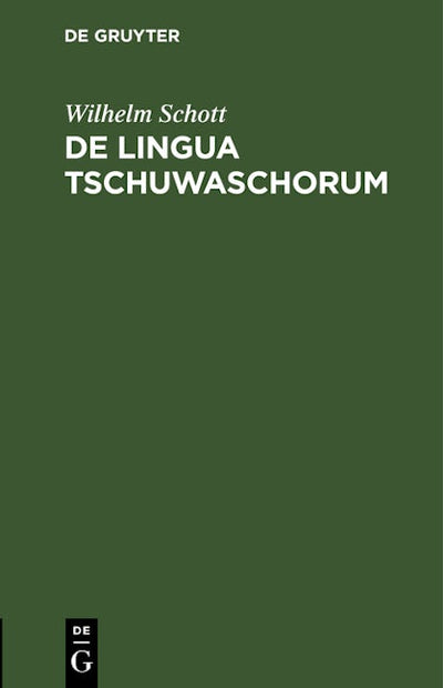 De lingua Tschuwaschorum