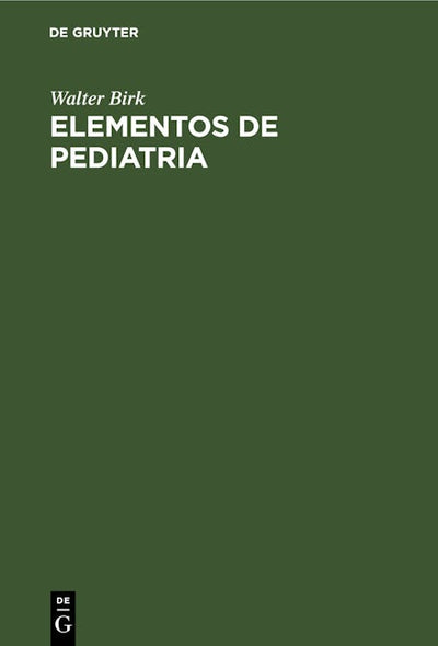 Elementos de Pediatria