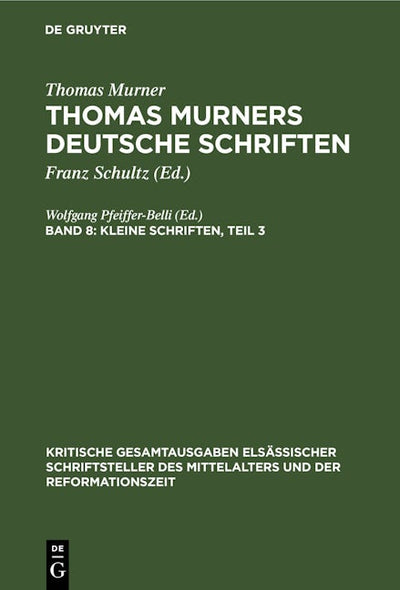 Kleine Schriften, Teil 3