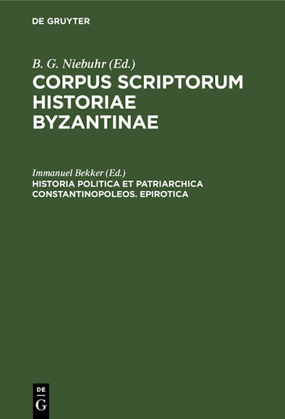 Historia politica et patriarchica Constantinopoleos. Epirotica