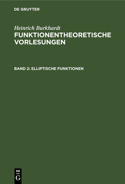 Elliptische Funktionen