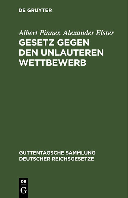 Gesetz gegen den unlauteren Wettbewerb