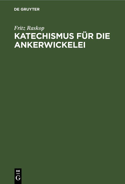 Katechismus für die Ankerwickelei