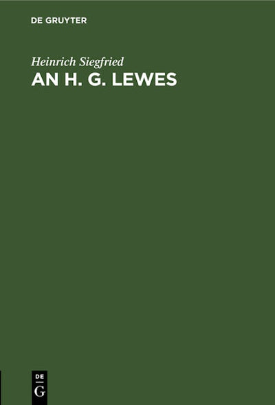 An H. G. Lewes