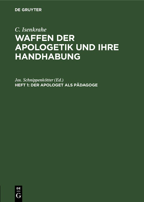 Der Apologet als Pädagoge