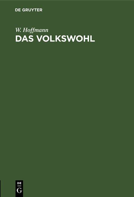 Das Volkswohl