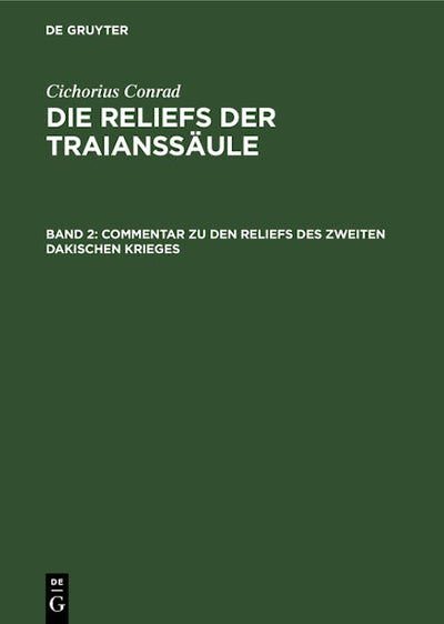 Commentar zu den Reliefs des zweiten dakischen Krieges