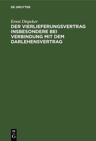 Der Vierlieferungsvertrag insbesondere bei Verbindung mit dem Darlehensvertrag