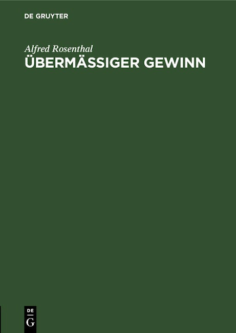 Übermäßiger Gewinn