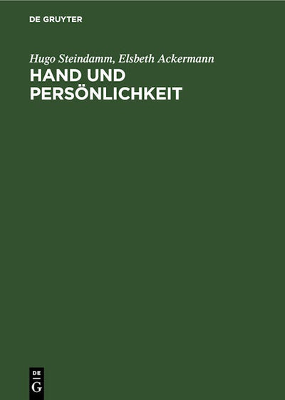 Hand und Persönlichkeit