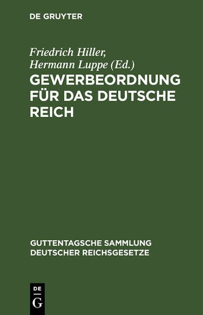 Gewerbeordnung für das Deutsche Reich