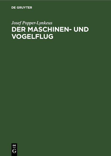 Der Maschinen- und Vogelflug