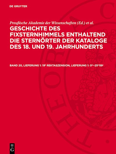 19h Rektaszension, Lieferung 1: 0m–25m59s