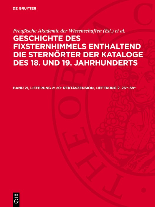 Cover image for 20h Rektaszension, Lieferung 2. 26m–59m, isbn: 9783112701904