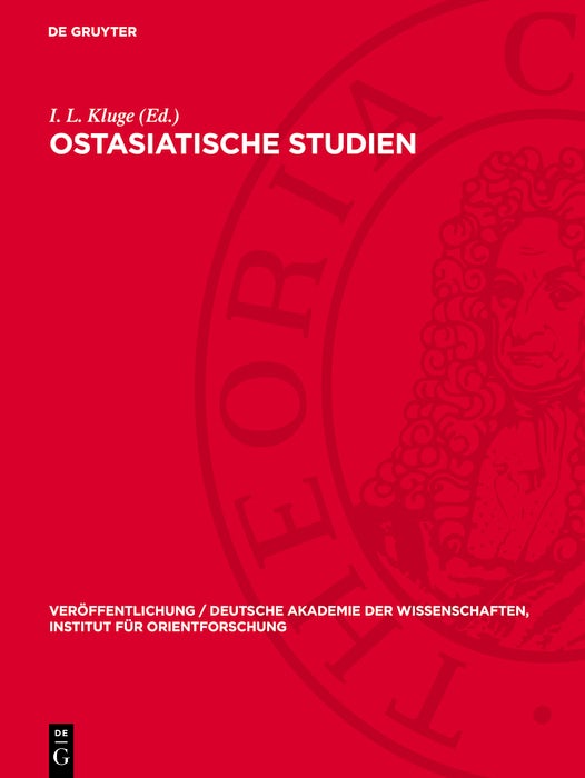 Cover image for Ostasiatische Studien, isbn: 9783112704424