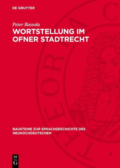 Book cover image for Wortstellung im Ofner Stadtrecht ISBN: 9783112704684