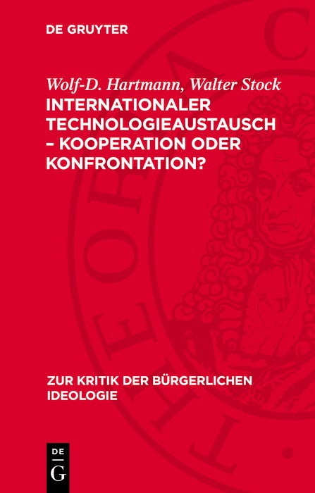 Cover image for Internationaler Technologieaustausch – Kooperation oder Konfrontation?, isbn: 9783112704783